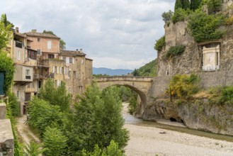 Scenery around Vaison-la-Romaine, a town in the Vaucluse department in the Provence region in