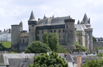 The castle of Vitre in Brittany, France