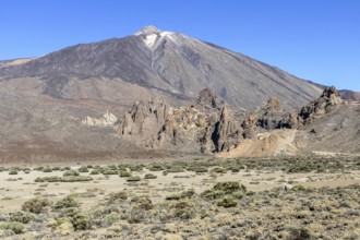 Scenery around Pico del Teide at Teide National Park in Tenerife, Canary Islands, Spain