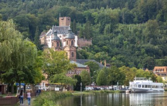 City view of Miltenberg including the Mildenburg in Lower Franconia, Bavaria, Germany
