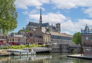 Impression of Amiens, a city and commune in northern France. It is the capital of the Somme