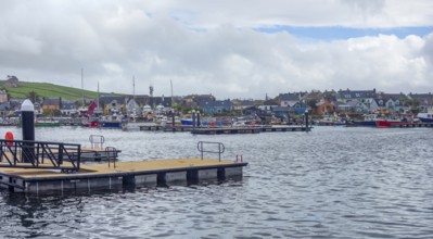 Waterside scenery around the harbour of Dingle, a town in County Kerry, Ireland