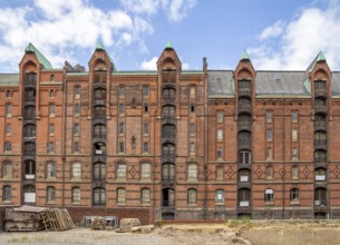 Scenery at the Speicherstadt, a historic warehouse district in Hamburg, Germany