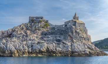 San Pietro in Porto Venere, a town at a coastal area in the province of La Spezia in Liguria,