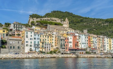 Scenery around Porto Venere, a town at a coastal area in the province of La Spezia in Liguria,