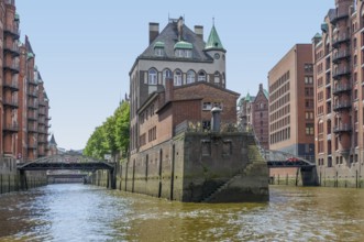 Impression of the Speicherstadt, a historic warehouse district in Hamburg, Germany