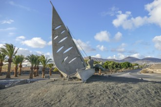 Sculpture around Puerto Calero at Lanzarote