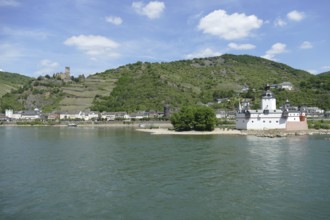 Pfalzgrafenstein Castle at the Middle Rhine in Germany