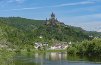 Scenery around Cochem, a town at Moselle river in Rhineland-Palatinate, Germany, at summer time