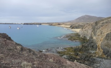 Costa de Papagayo beaches at Lanzarote, a spanish island and part of the Canary Islands