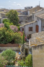 High angle view of a commune named Aigues-Mortes in France