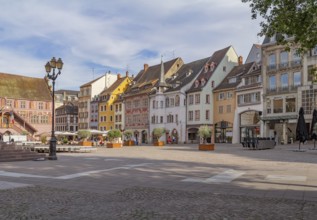 Street view of Mulhouse, a city in the Alsace region in France