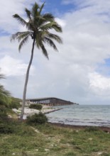 Old bridge at Florida Keys in the United States