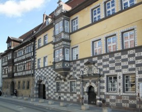 Historic building at Erfurt, a city in Thuringia Germany