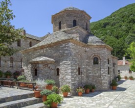 Evangelistria Monastery located at Skiathos which is one of the greek Sporades islands