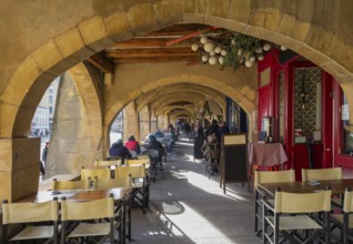 Impression around Place Saint-Louis in Metz, the capital city in the Lorraine region of France