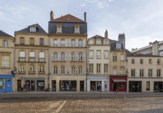 Impression around Place Saint-Louis in Metz, the capital city in the Lorraine region of France