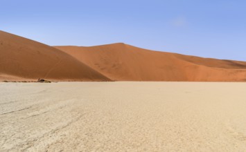 Namib desert scenery around Deadvlei in the Sossusvlei area in Namibia