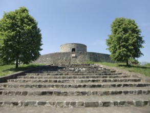 Burg Heiligenberg (Hesse, Germany) in sunny ambiance