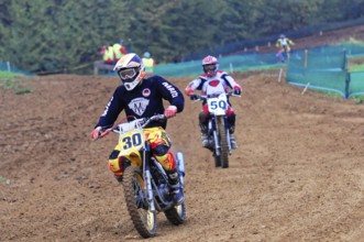 Motocross, Rudersberg, Baden-Württemberg, Germany, Europe, Motocross competition with riders on the