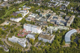 Aerial photo, Heinrich-Heine University, Bilk, Düsseldorf, Ruhr area, North Rhine-Westphalia,