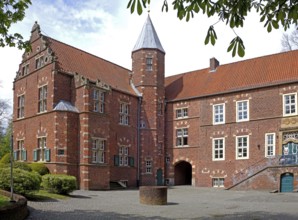 Haneburg, architecture, south-east side, Leer, East Frisia, Germany