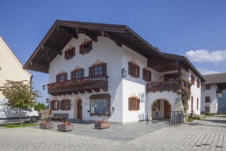 Town Hall, Törwang, Samerberg, Chiemgau, Upper Bavaria, Bavaria, Germany