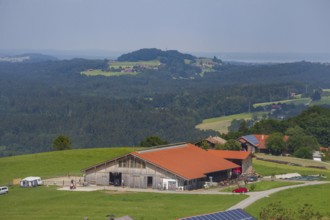 Camping Aussiedlerhof am Samerberg, Chiemgau, Upper Bavaria, Bavaria, Germany