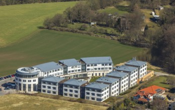 Aerial view, hospital Schön Klinik Bad Arolsen, Bad Arolsen, district Waldeck-Frankenberg, Hesse,