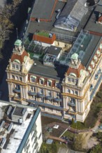 Aerial view, Asklepios Fachklinik Fürstenhof in Bad Wildungen in Hesse. Bad Wildungen, spa centre
