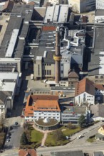 Aerial view, Continental Reifen Deutschland GmbH Korbach plant in Korbach. District town Korbach,