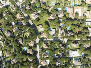 The Roche housing estate. Aerial view. Drone shot. Cádiz province, Andalusia, Spain