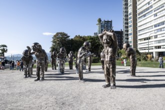 A-maze-ing Laughter, Laughing Sculptures by Yue Minjun, Vancouver, Canada