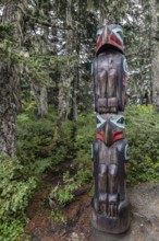 Totem pole, Juneau, Alaska, USA