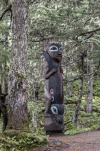 Totem pole, Juneau, Alaska, USA