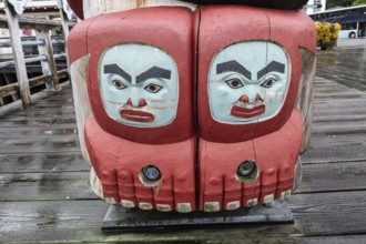 Totem pole, Juneau, Alaska, USA