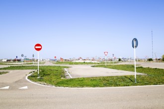 Autodrome. A platform for learning to lift a car. Krasnodar, Russia