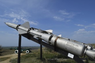 Air defense missiles. Museum of weapons and equipment. Taman, Krasnodar Krai, Russia