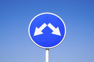 The sign of the crossing. Road signs. Krasnodar, Russia