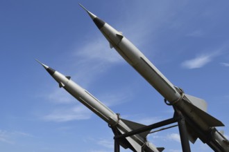 Air defense missiles. Museum of weapons and equipment. Taman, Krasnodar Krai, Russia