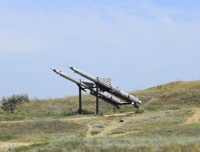 Air defense missiles. Museum of weapons and equipment.Taman, Krasnodar Krai, Russia
