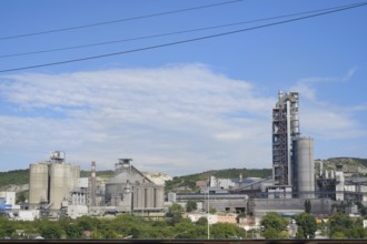 A large cement plant. Verkhnebakansky cement plant, Russia