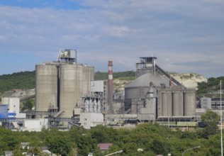 A large cement plant. Verkhnebakansky cement plant, Russia