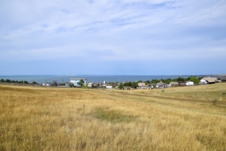 The landscape at the Cossack village, a museum Ataman. Taman, Krasnodar Krai, Russia