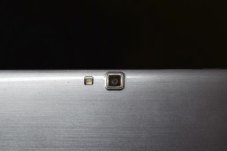 Web camera, attached to the monitor. Atyrau, Kazakhstan