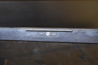 Web camera, attached to the monitor. Atyrau, Kazakhstan