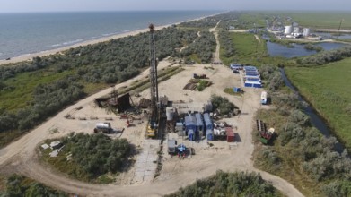 Carrying out repair of an oil well. Atyrau, Kazakhstan