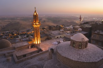 Mardin City sunset view in Turkey