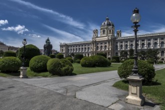 Historic Building Of The Museum Of Natural History Beneath The Sculpture And Memorial For Empress