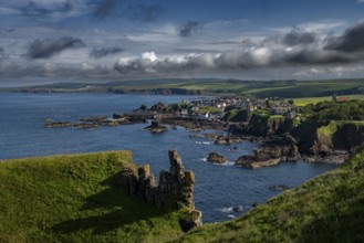 Scenic Village St. Abbs At The Spectacular Atlantic Coast of St. Abbs Head In Berwickshire In